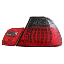Fanali posteriori LED per BMW Serie 3 E46 Coupe 2D (1998-2003) rosso nero