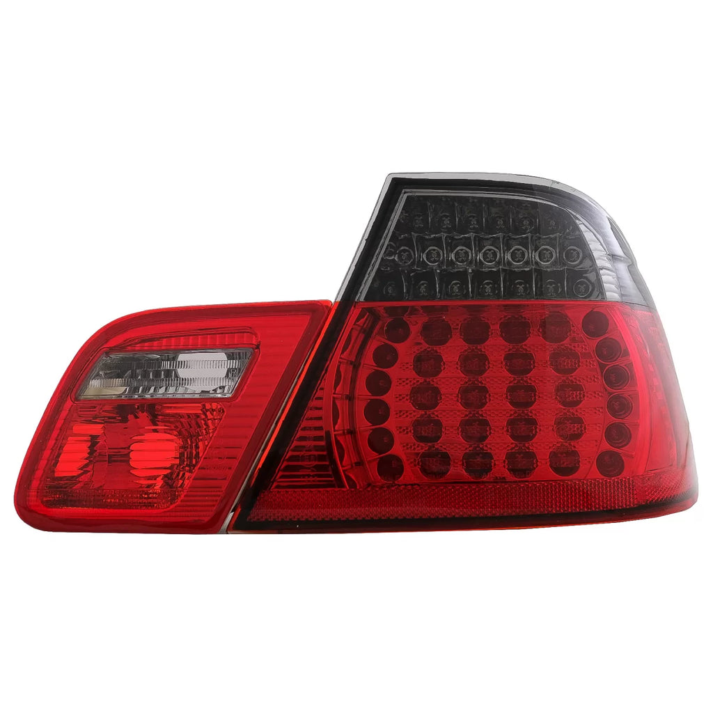 Fanali posteriori LED per BMW Serie 3 E46 Coupe 2D (1998-2003) rosso nero