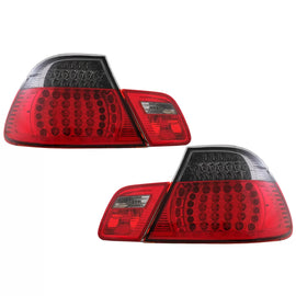 Fanali posteriori LED per BMW Serie 3 E46 Coupe 2D (1998-2003) rosso nero