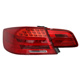 Fanali posteriori LED per BMW Serie 3 E92 Coupe Pre LCI (2006-2010) rosso trasparente