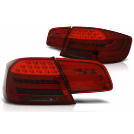 Fanali posteriori LED per BMW Serie 3 E92 Coupe Pre LCI (09.2006-03.2010) rosso fumé
