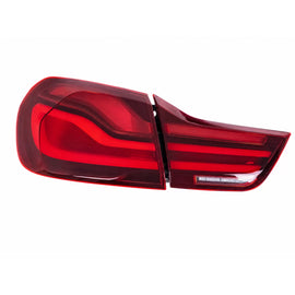 Fanali posteriori LED per BMW Serie 4 F32 F33 F36 M4 F82 F83 (2013-03.2019) rosso nero