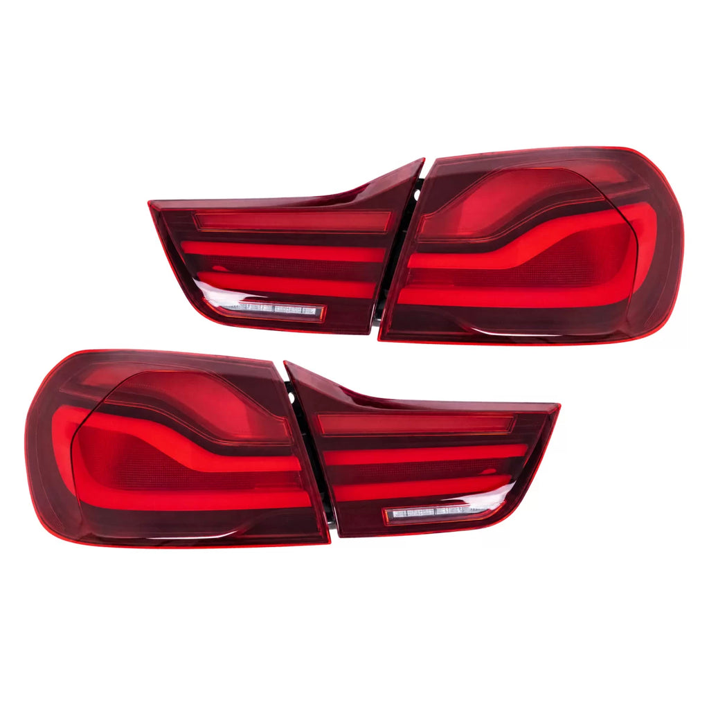 Fanali posteriori LED per BMW Serie 4 F32 F33 F36 M4 F82 F83 (2013-03.2019) rosso nero