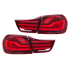 Fanali posteriori LED per BMW Serie 4 F32 F33 F36 M4 F82 F83 (2013-03.2019) rosso nero