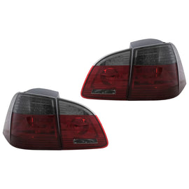 Fanali posteriori LED per BMW Serie 5 E61 Touring (2004-03.2007) rosso fumé