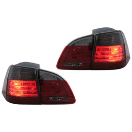 Fanali posteriori LED per BMW Serie 5 E61 Touring (2004-03.2007) rosso fumé