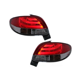 Fanali posteriori LED per Peugeot 206 hatchback 3 / 5 porte (10.1998-2004) rosso bianco