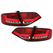 Carica l'immagine nel visualizzatore di Gallery, Fanali posteriori LED con posteriore diffusore e Terminali di scarico per Audi A4 B8 8K berlina (2007-2010) rosso