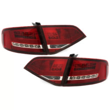 Carica l'immagine nel visualizzatore di Gallery, Fanali posteriori LED con posteriore diffusore e Terminali di scarico per Audi A4 B8 8K berlina (2007-2010) rosso