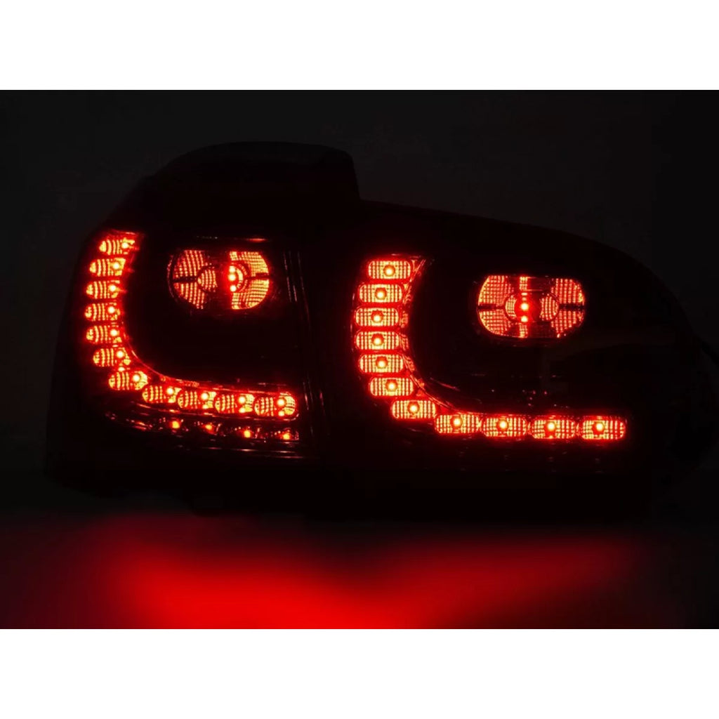 Fanali posteriori LED per VOLKSWAGEN GOLF VI hatchback 2008-2013, rosso e bianco BASE, sinistro e destro