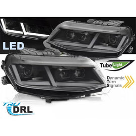 Set fari anteriori per Chevrolet Camaro 2016-2018 con nero base, con dinamico Indicatori di direzione, per il modello