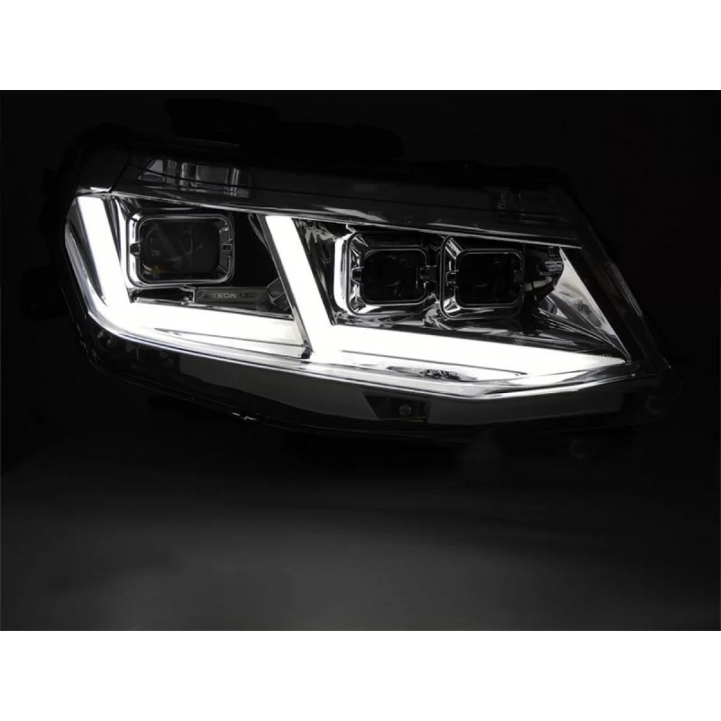 Set fari anteriori per Chevrolet Camaro 2016-2018 con cromato base, con dinamico Indicatori di direzione, per il modello