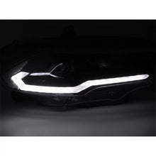 Set fari anteriori per Ford Mustang 2018-2021 con nero base, con dinamico Indicatori di direzione, per il modello