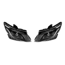 Carica l'immagine nel visualizzatore di Gallery, Set fari anteriori per Mercedes Classe V W447 2014-2023 con nero base, sinistro e destro LED tuning