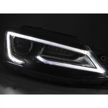 Set fari anteriori per Volkswagen Jetta 2011-2018 con nero base, per il modello con di serie alogeno luci, con dinamico