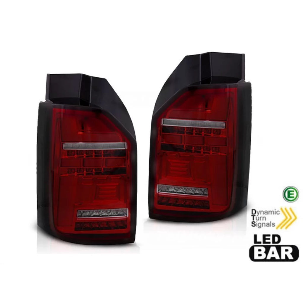Kit fanali posteriori per VW T6 2015-2019, T6.1 2019-2021, completamente fumé base, sinistro e destro per il modello