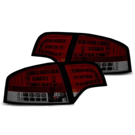 Set fanali posteriori per Audi A4 B7 berlina 11.2004-03.2008 rosso/fumé, sinistro e destro LED tuning