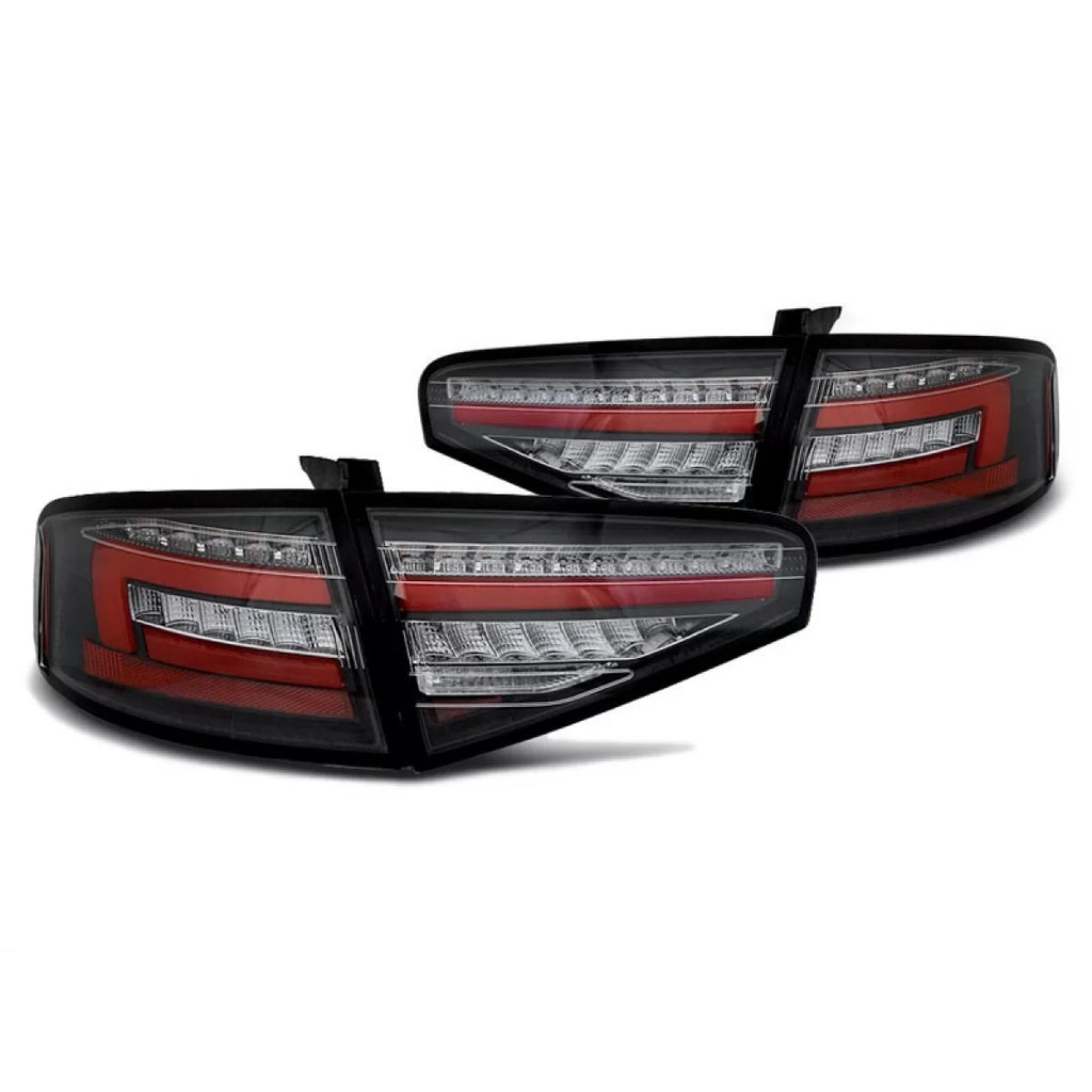Set fanali posteriori per Audi A4 berlina 2012-2015 nero base, sinistro e destro LED tuning