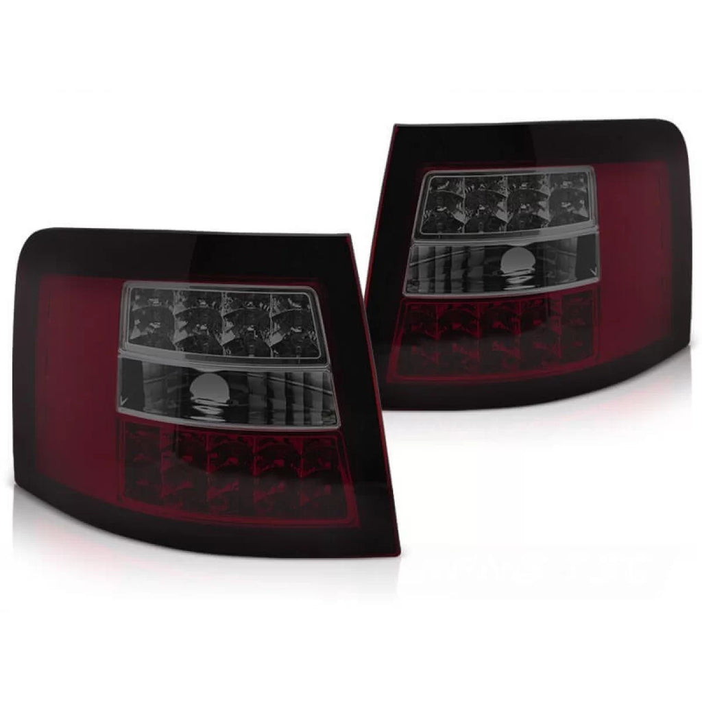 Set fanali posteriori per Audi A6 C5 station wagon 1997-2004 rosso/fumé, sinistro e destro LED tuning
