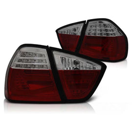 Set fanali posteriori per BMW Serie 3 E90 03.2005-08.2008 rosso/fumé, sinistro e destro LED tuning