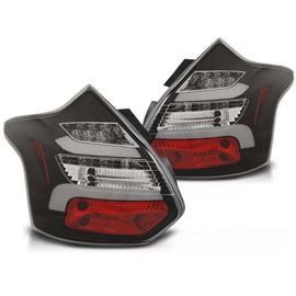Set fanali posteriori per Ford Focus III hatchback 2011-10.2014 con nero base, sinistro e destro LED tuning