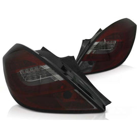 Set fanali posteriori per Opel Corsa D 04.2006-2014 3 porte rosso/fumé, sinistro e destro LED tuning