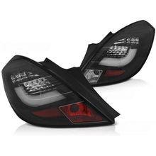 Carica l'immagine nel visualizzatore di Gallery, Set fanali posteriori per Opel Corsa D 04.2006-2014 3 porte con nero base, sinistro e destro LED tuning