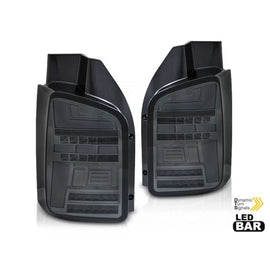 Set fanali posteriori per Volkswagen T5 2003-2009, fumé base, sinistro e destro LED tuning