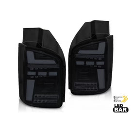 Set fanali posteriori per Volkswagen T5 2010-2015, nero base, sinistro e destro LED tuning