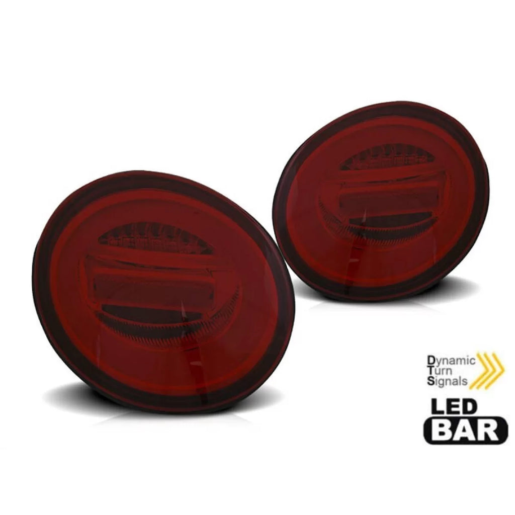 Set fanali posteriori per VW nuovo Beetle hatchback, cabriolet 1998-2005 rosso/fumé base, sinistro e destro LED tuning