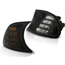 LED Indicatore di direzione kit per il faro anteriore per BMW Serie 3 E46 Coupe/Cabriolet 1998-2001 fumé sinistro +