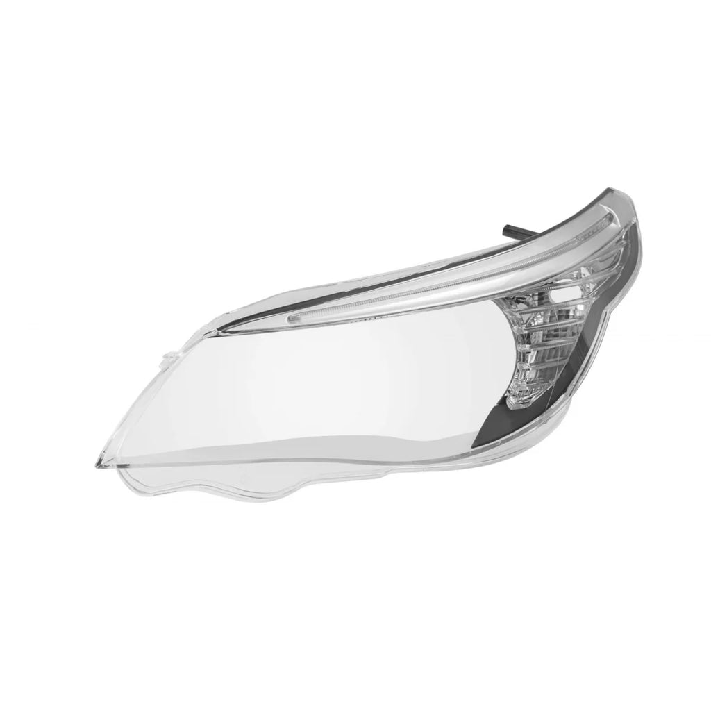 Trasparente faro sinistro con LED palpebra e cromato modanatura per BMW Serie 5 E60 berlina LCI, E61 Touring LCI