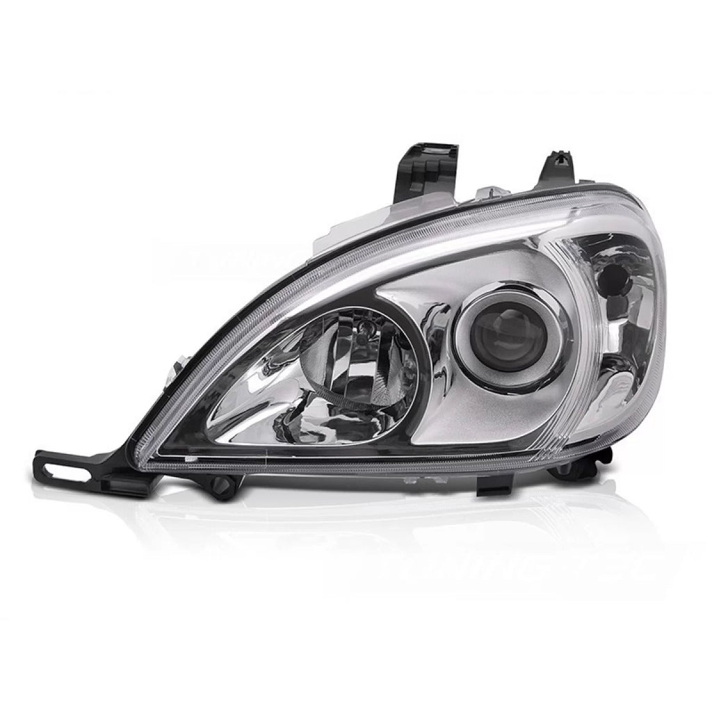 Sinistro catarifrangente faro anteriore per Mercedes ML W163 2001-2005 con cromato base