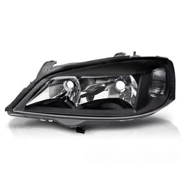 Sinistro catarifrangente faro anteriore per Opel Astra G 1997-2004 con nero base