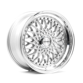 Cerchio in Lega LENSO BSX 17x8,5 ET25-30 con foratura su misura Gloss Silver & Polished