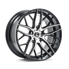 Cerchio in Lega LENSO CQA 19x9,5 ET40 5H con foratura su misura Gloss Black & Polished
