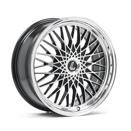 Cerchio in Lega LENSO EAGLE 3 17x7,5 ET35 con foratura su misura Gloss Black & Polished