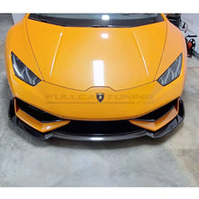 Carica l'immagine nel visualizzatore di Gallery, CarbonWorks Lip paraurti anteriore RZ Style in carbonio per Lamborghini HuracÁn 2014-2020 - foto 1