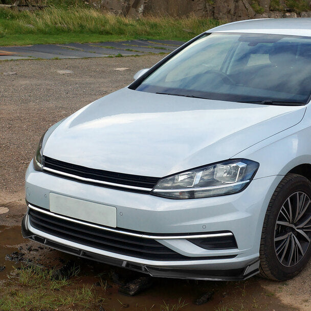 Lip Paraurti Anteriore Polipropilene SK-Import Nero Lucido Volkswagen Golf Mk7 Pre Facelift - foto 10