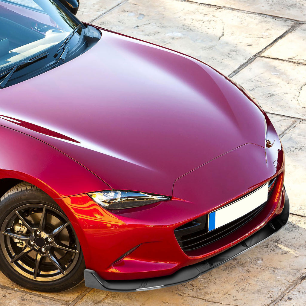 Lip Anteriore 3 Pezzi SK-Import Nero Lucido Mazda MX-5 ND 2016-2021 - foto 3