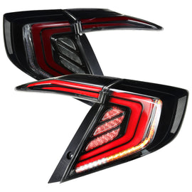 Fanali Posteriori LED SK-Import Neri Lente Fumé Honda Civic FK FC Sequenziali