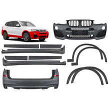 Carica l'immagine nel visualizzatore di Gallery, M kit per BMW X3 F25 2014-2017 con doppio diffusore per doppio scarico -oo--oo-