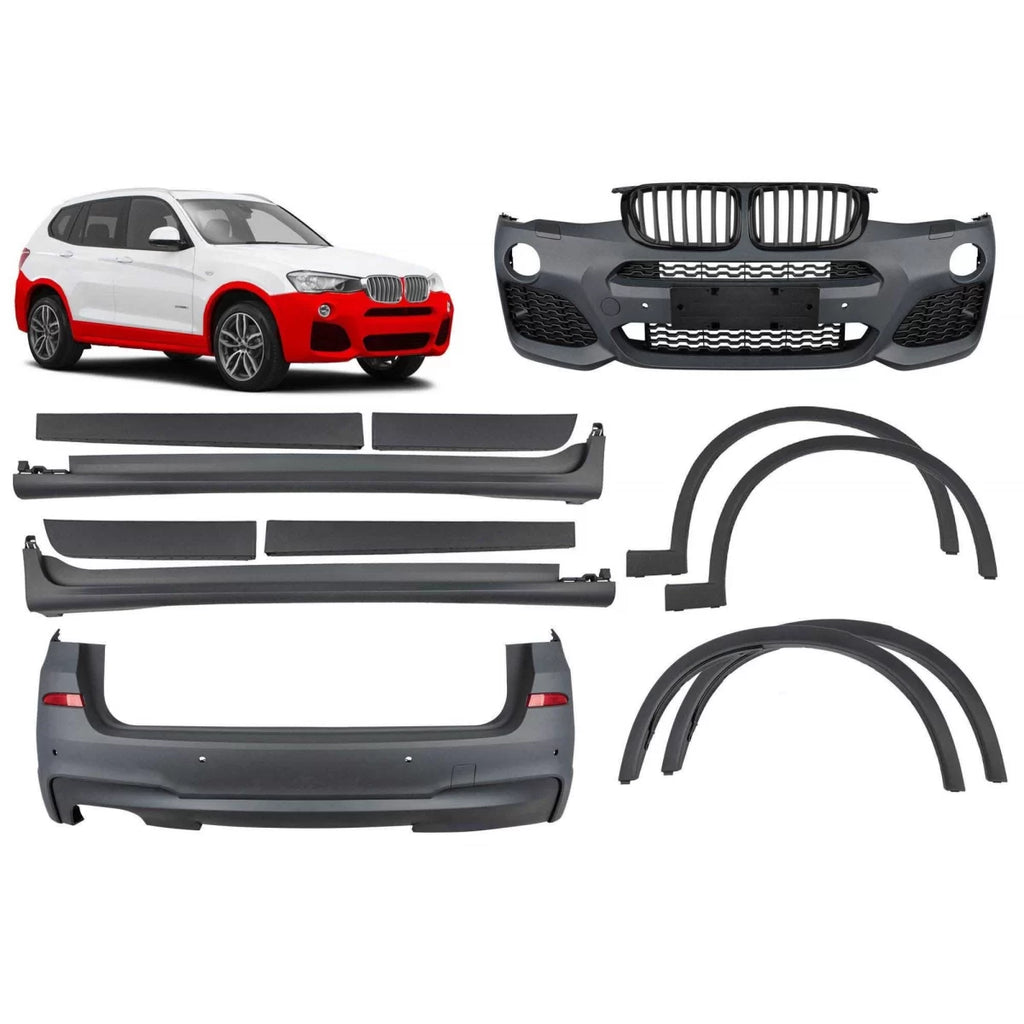 M kit per BMW X3 F25 2014-2017 con singolo apertura per doppio Terminale di scarico --oo-----