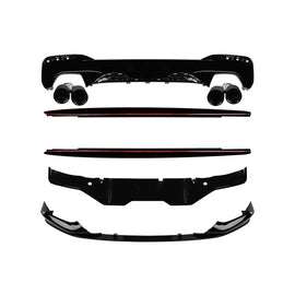M Performance design appendici e diffusore con M5 nero terminali di scarico per BMW Serie 5 G30 2017-2020