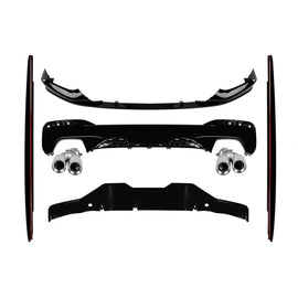 M Performance design Body kit e diffusore con M5 cromato Terminali di scarico per BMW Serie 5 G30 2017-2020