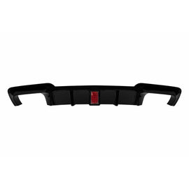 M Performance design diffusore per posteriore M paraurti di BMW Serie 5 F10 berlina 2010-2017 con Terza luce stop, Nero