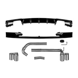M3 Performance appendici con terminali e diffusore per BMW Serie 3 F30 berlina, F31 Touring 2011-2019