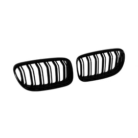 M3 tipo doppia lamella Griglie a doppio rene, nere lucide per BMW Serie 3 E90 berlina, E91 Touring 2008-2012