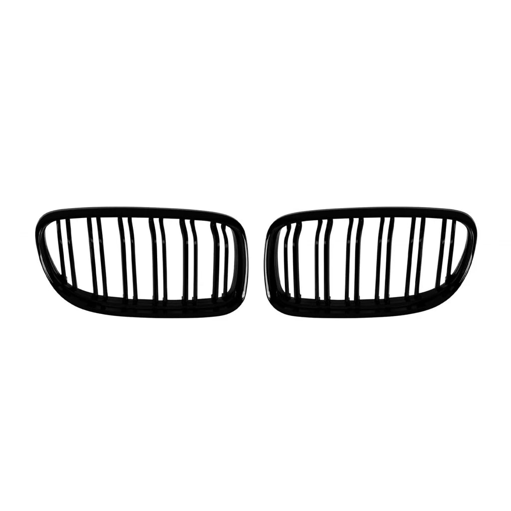 M3 tipo doppia lamella Griglie a doppio rene, nere lucide per BMW Serie 3 E90 berlina, E91 Touring 2008-2012