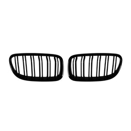 M3 tipo doppia lamella Griglie a doppio rene, nere lucide per BMW Serie 3 E90 berlina, E91 Touring 2008-2012